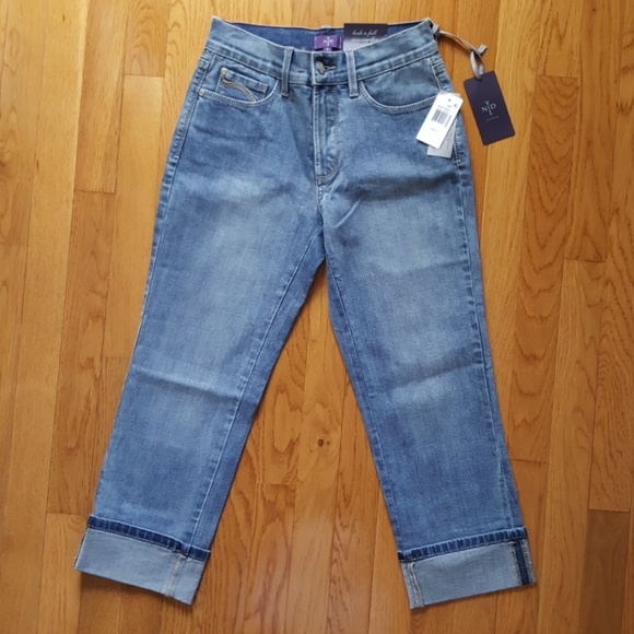 NYDJ Denim - NEW NYDJ Cuffed Capri Jeans High Waist Stretch 0
